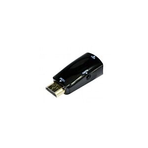 ADAPTADOR GEMBIRD HDMI A VGA Fêmea com 3,5MM AUDIO 0,15M