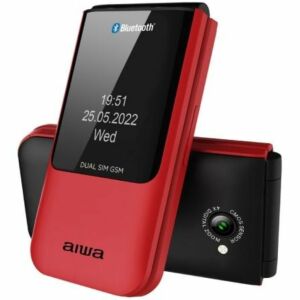 Telefone Móvil Aiwa FP-24RD para Personas Mayores/ Vermelho