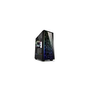 CAIXA SHARKOON LIT 100 ATX 2XUSB3.0 RGB sem FONTE Preto