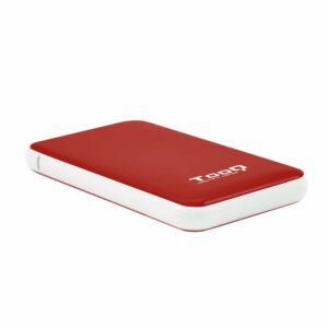 TooQ TQE-2528R Caixa para Discos Rígidos Compartimento SSD Vermelho 2.5"