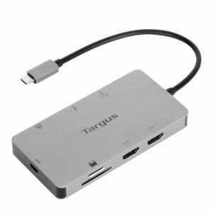 Targus DOCK423EU base & duplicador de portas Com fios USB 3.2 Gen 1 (3.1 Gen 1) Type-C Prateado