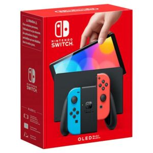 Nintendo Switch OLED consola de jogos portáteis 17,8 cm (7") 64 GB Ecrã táctil Wi-Fi Azul, Vermelho