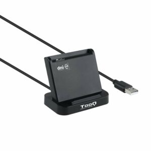 TooQ TQR-220B leitor de smart card Interior USB USB 2.0 Preto