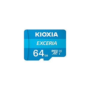 MICRO SD KIOXIA 64GB EXCERIA UHS-I C10 R100 com ADAPTADOR